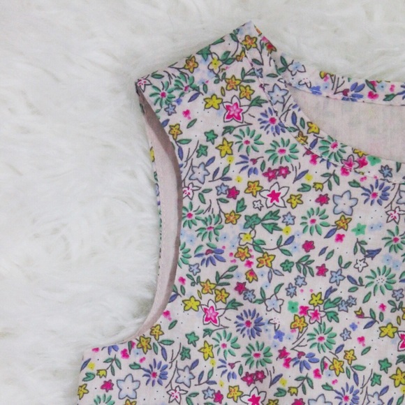 NWT Baby Gap Colorful Floral Peplum Print Tank Top - Picture 3 of 8